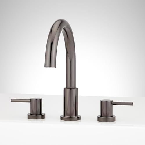 Signature Hardware 953766-LV Lexia Deck Mounted Roman Tub Filler Faucet - Less Valve - Gunmetal
