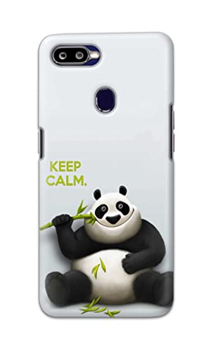 Image of PRINTFIDAA� Printed Hard Back Cover Case for Oppo F9 | Oppo F9 Pro | Realme U1 Back Cover (Cartoon Panda) -2808