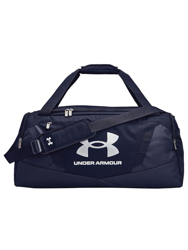 Under Armour Unisex-Adult Undeniable 5.0 Duffle, Midnight Navy (410)/Metallic Silver, Medium