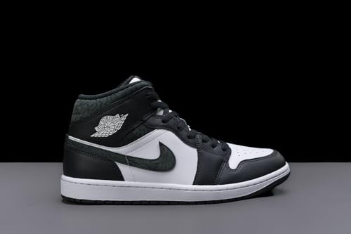 Jordan Men's Air 1 Mid SE Panda Elephant Off Noir/Blk-White-Blk (FB9911 001) - 9.52