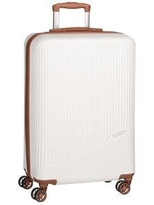 travelite 4-wheel hard shell suitcase medium 65 liters, BALI: ABS hard-shell trolley with TSA combination lock, 67 cm