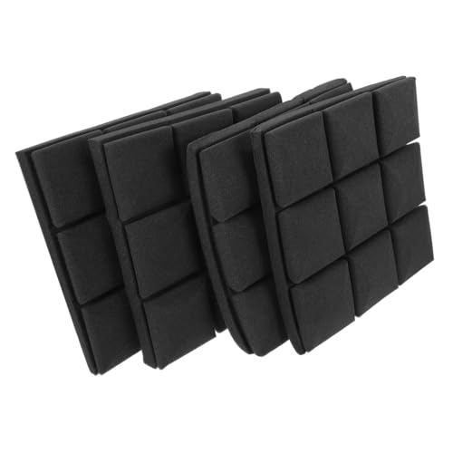 GALPADA 4 Piezas Paneles Acústicos Aislantes de Pared de Espuma de Alta Densidad para Reducción de Ruido Fácil Instalación para Estudios y Habitaciones miniatura 1
