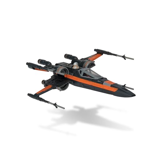 Bizak Star Wars Micro Galaxy Squadron PoE Dameron T-70 X-Wing - Vehículo de 12 cm con Dos Figuras de PoE Dameron y BB8 (62610040)