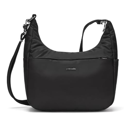Pacsafe Dam kryssning 8 l stöldskydd hela dagen crossbody messengerväska, Svart, 8L US, Kryssning 8 l stöldskydd hela dagen crossbody