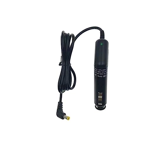 Cargador coche 12V-24V salida CC codo 5.5/2.5 mm adaptador 5V 2A