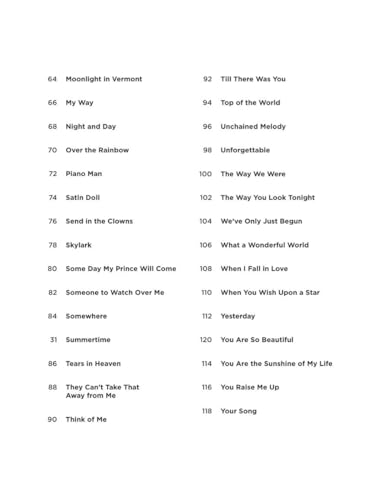 Best Songs Ever Super Easy Piano Songbook | Easy Piano Sheet Music for Beginners and Adults | 60 Classic Songs with Lyrics and Simple Arrangements | Keyboard Music Book for Practice and Performance - Thumbnail 5