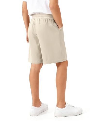 Image of Somaibo Boys Athletic Shorts Youth Lightweight Quick Dry Outdoor Cargo Short with Pockets for Hiking Running 7-15Y