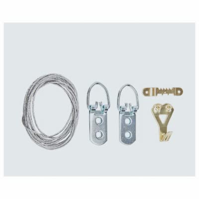 Image of KB2547 Picture Hanging Kit with 50 lb. Weight Capacity - Brass