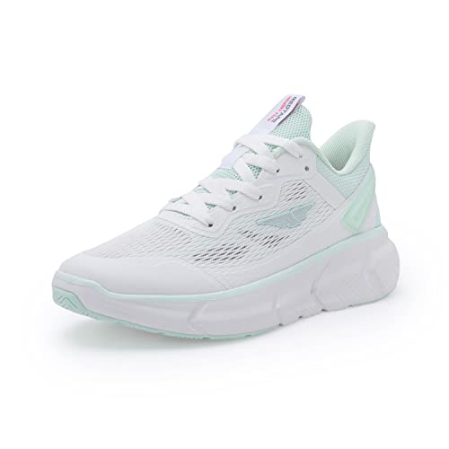 Image of Red Tape Sports Shoes for Women's- Neon Green Lace-Up, Shape Adjustable Sports Athleisure Shoes, Perfect for Walking & Running