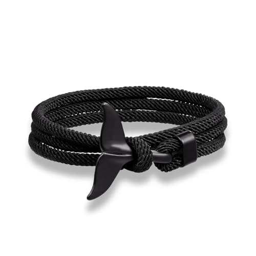 Bracelet queue de baleine pour homme cadeau idéal avec cordon marin - 7