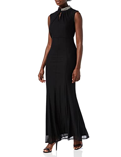 Gina Bacconi Damen Women's Stretch Mesh Dress Cocktailkleid, Schwarz, 38 Cover