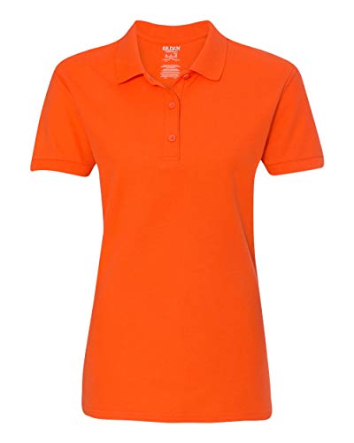 Gildan 82800L Premium Cotton Ladies Double Pique Polo Orange