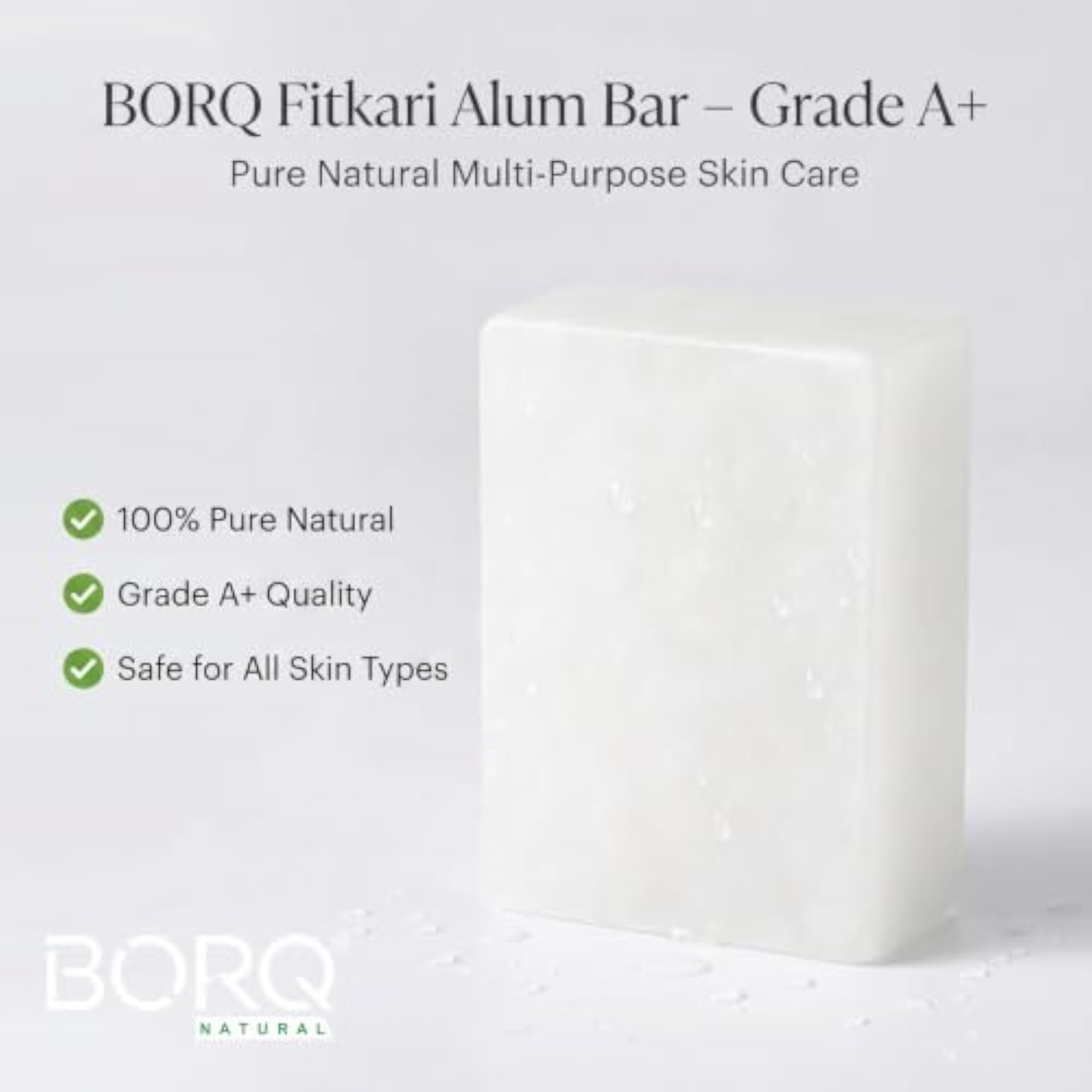Premium Grade Alum Bar (Fitkari), 100gm