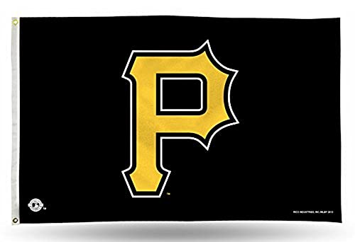 Rico Industries MLB Pittsburgh Pirates 3-Foot by 5-Foot Banner Flag