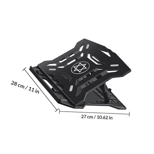 Soporte portátil plegable para laptop ULTECHNOVO negro miniatura 2