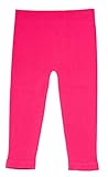 Silky Toes Baby Leggings, Toddler Seamless Panty Soft Cotton Knit Pants for Girls and Boys (Hot Pink, 12-18 Months)