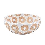 Mud Pie White Terracotta Bowl, Small, 3 1/2