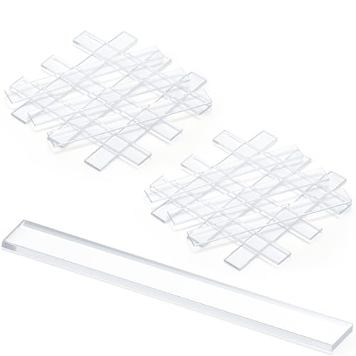 200 Pcs 0.040" X1/4" X 2" Clear Setting Blocks for Glass Shims