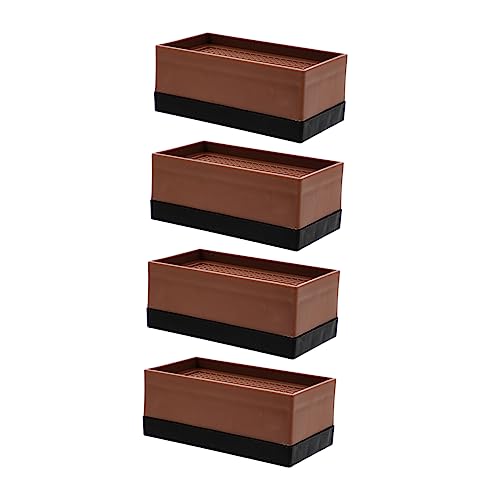 SWOOMEY 4Pcs Table Risers Furniture Lifts Height Pads with Non Slip Design for Sofa Bed Desk and Cabinet for Space Optimization and Easy Cleaning