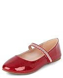 The Children's Place,Girls,Girls Closed Toe Ballet Flats,Red,Big Kid,4