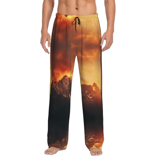 Pantalon de pyjama homme flanelle coton contre le froid vêtement nuit