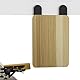 Schreibtischverlängerung, Massivholz, Schreibtisch-Verlängerungsablage, 17,5 x 25 x 1,2 cm, Schreibtisch-Organizer, Monitorständer, Laptop-Regal, natürliche Holzfarbe, platzsparendes