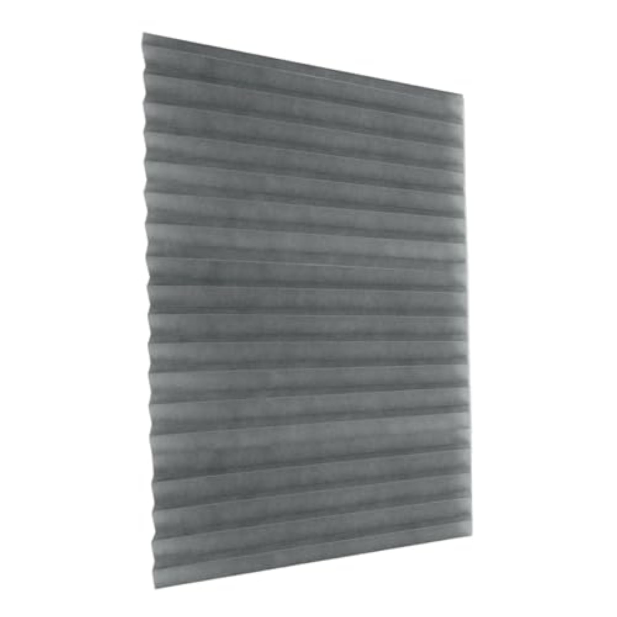 Blackout Window Pleated Shades, Breathable Grey
