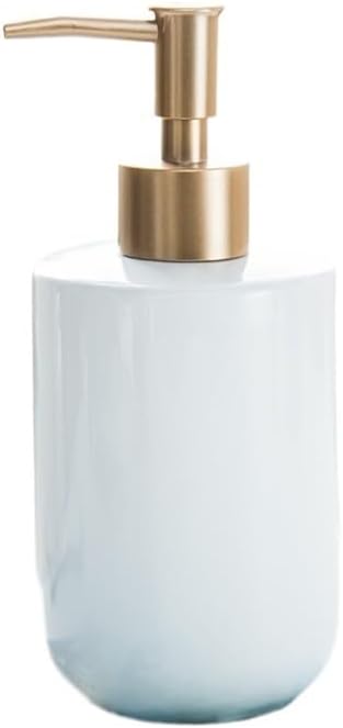 Kitchen Soap Dispenser Simple Bathroom Soap Dispenser Ceramic Hand Soap Shower Gel Shampoo Water Bottle Bathroom Hotel Lotion Press Bottle Bathroom Soap Dispenser(C)