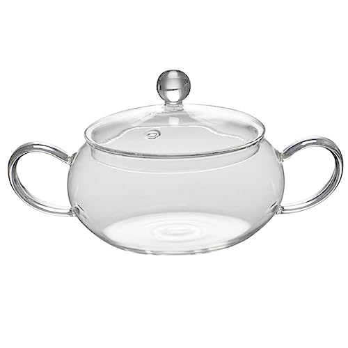 iplusmile Olla de Vidrio para Cocina con Tapa Resistente al Calor Cacerola Multiusos para Estofados y Servicio Restaurantes para Menaje de Cocina