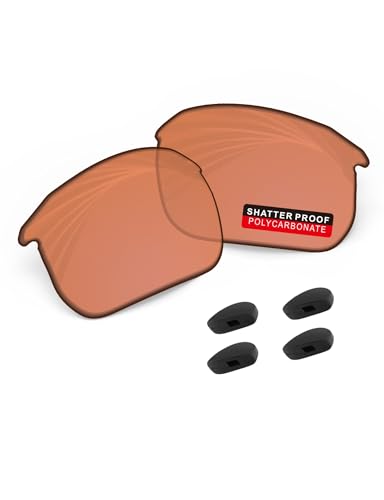 Image of PRO+ Polycarbonate Non-Polarized Replacement Lenses & Nose Pads for BOSE Tempo BMD0011 Sunglasses - HD Orange