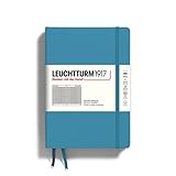 Leuchtturm1917 Medium A5 Squared Hardcover Notebook (Nordic Blue) - 249 Numbered Pages