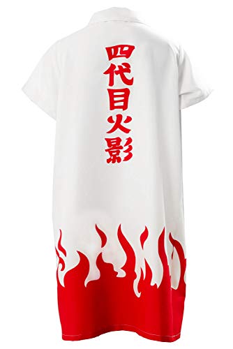 Capa para cosplay Hofandy Naruto Quarto Hokage Yondaime Tamanho Adulto Minato Namikaze, Adult, M
