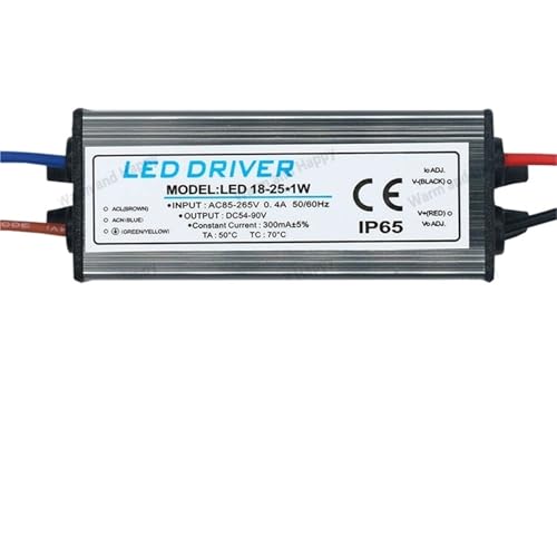 Alimentation LED 18-25W transformateur AC DC courant constant 300mA IP65 étanche
