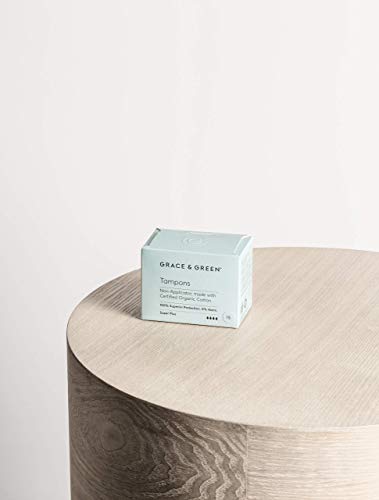 Grace & Green, premium biologische non-applicator tampons, gemaakt van 100% gecertificeerd biologisch katoen (Super Plus… - Image 4