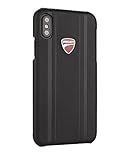 Ducati Monster D1 Leder iPhone X, iPhone Xs SCHUTZHÜLLE Back Case Cover Schwarz