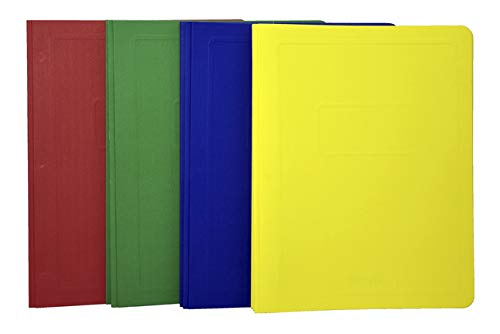 School Smart Report Cover with 3 Hole Fastener Insert - 8 1/2 x 11 in - Pack of 25 - Assorted Colors
