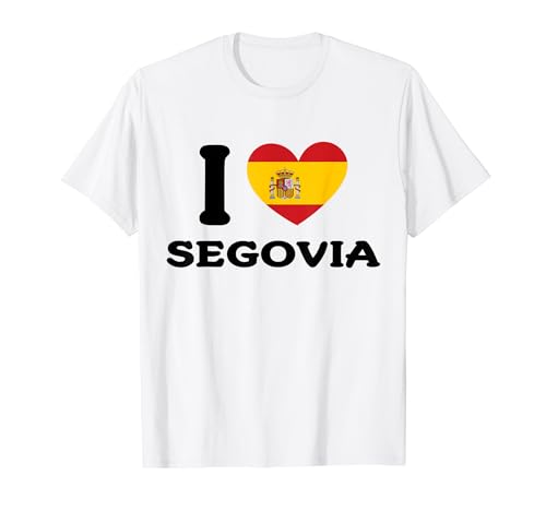 I Love Segovia España Corazón España Bandera Española Camiseta