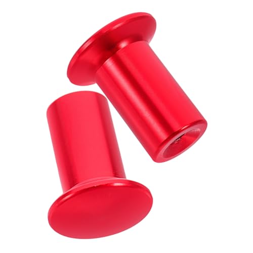 Alipis 2pièces Cache-bouton de Frein à Main Alliage Aluminium avec Embout et Poignée pour Voiture
