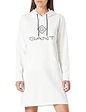 Sudadera con capucha Gant Lock Up Hoodie Dress Vestido, Fuente de Huevo, XXL para Mujer