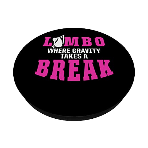 Limbo Dance Limbo Dancing Dancer Girl Limbo Stick PopSockets Swappable PopGrip, Black - Image 2