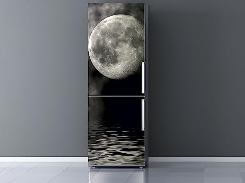 Oedim Vinilo Frigorífico Luna 185x70cm | Adhesivo Resistente | Pegatinas de Nevera Económicas y Elegantes | Vinilo Nevera