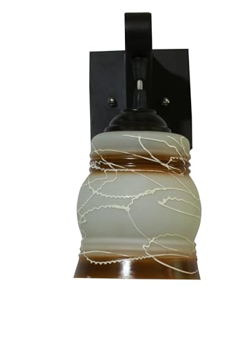 Image of Modern Decorative Designer Wall Light Industries for Living Room, Bedroom, Bedside, and Decorative Lighting Indoor Use, Bulb Not Included (Alto Brown, 2)