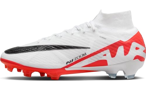 Nike Zoom Superfly 9 Elite FG, Alta Uomo, Bright Crimson White Black, 40.5 EU