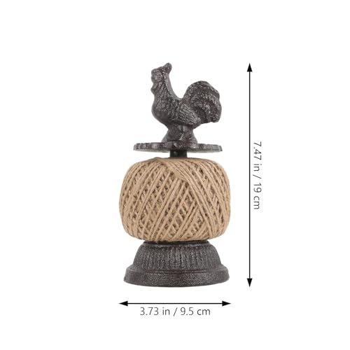 Estatua de hierro con cuerda de cáñamo PRETYZOOM para proyectos DIY 3