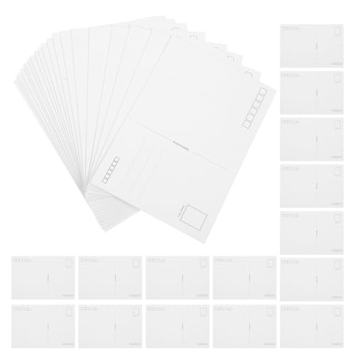 Papier cartonné blanc en lot de 120 cartes postales vierges pour s'adapter à vos textes