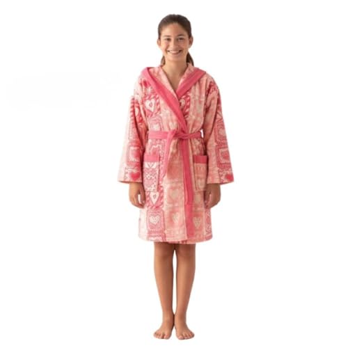 Top Towel - Albornoz Niño Niña y Adolescente - 100% Algodón OEKO-TEX®, de Toalla Rizo - Bolsillo, Cinturón, Capucha, para Ducha y Piscina.