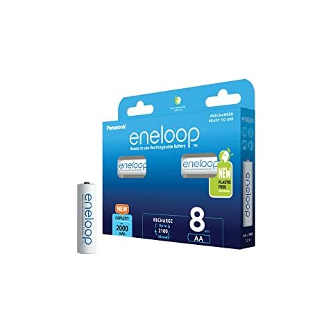 Panasonic eneloop Pilas Recargables AA, Pack de 8 Cover