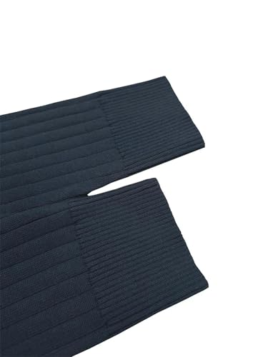 Men Fall Quarter-Zip Pullover Sweaters Winter Warm Long Sleeves Stand Collar Cotton Knitted Sweater4