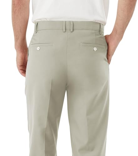 Image of Men's Tall Classic Fit Flex Flat Front Dress Pants Formal Pants for Business & Office