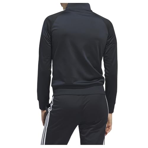 adidas women39s essentials warm-up slim 3-stripes track jacket